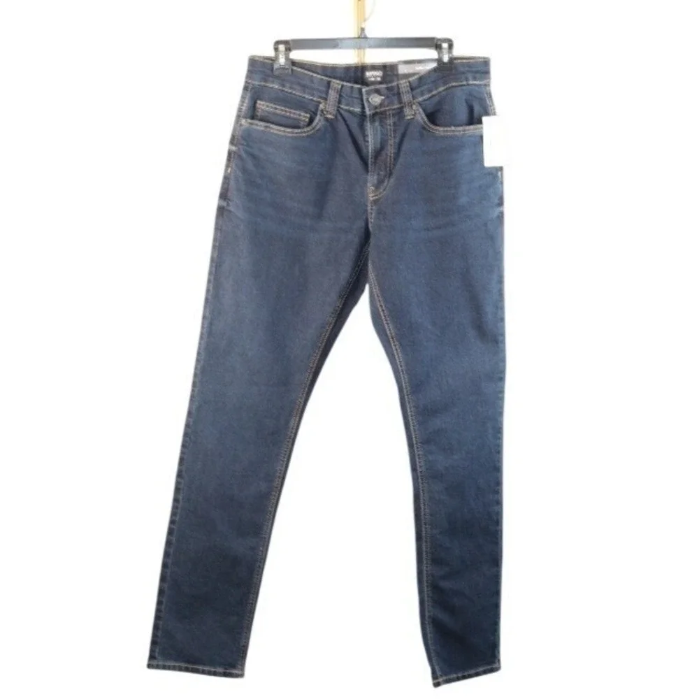 Buffalo David Bitton Ash Slim Fit Jeans Mens 32x32 Dark Wash Denim BPMD22009 NEW